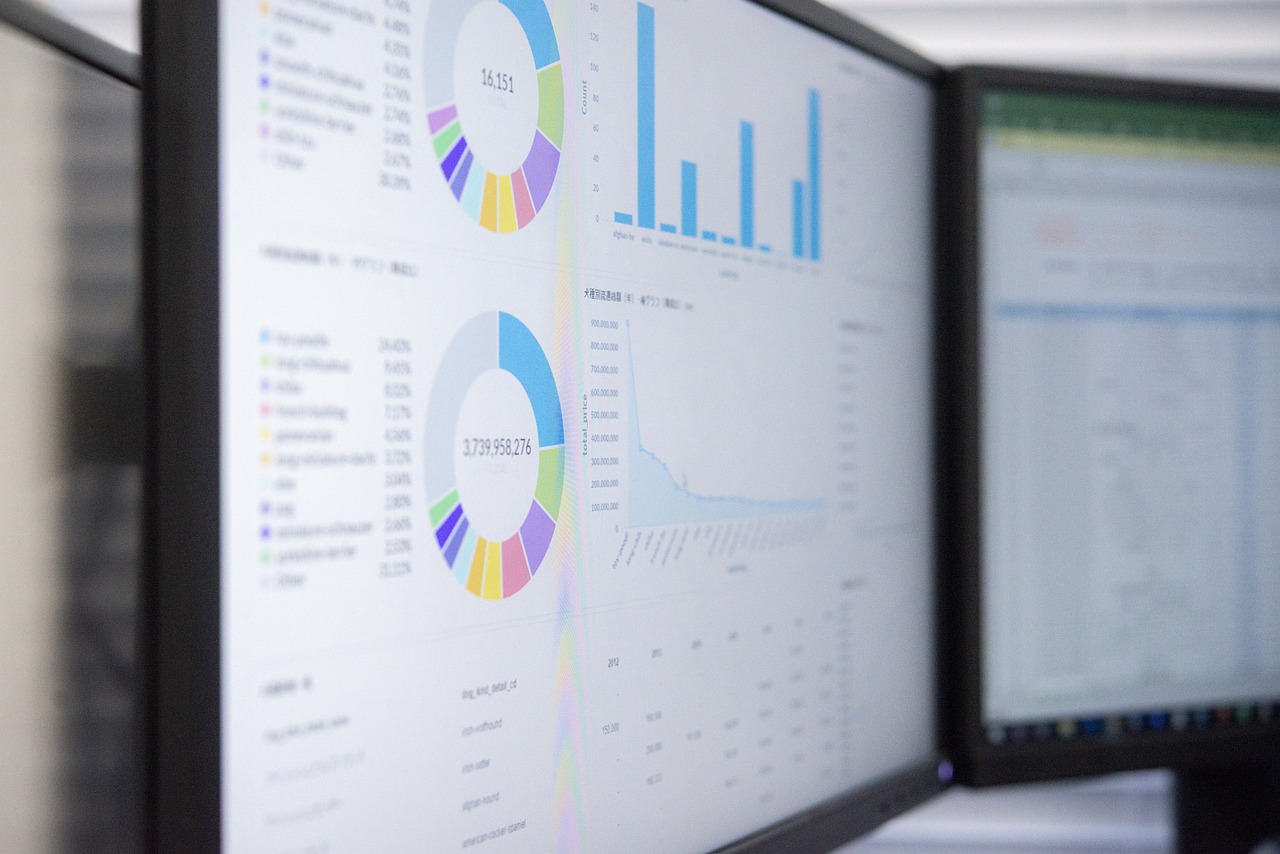 Stock image of data chart